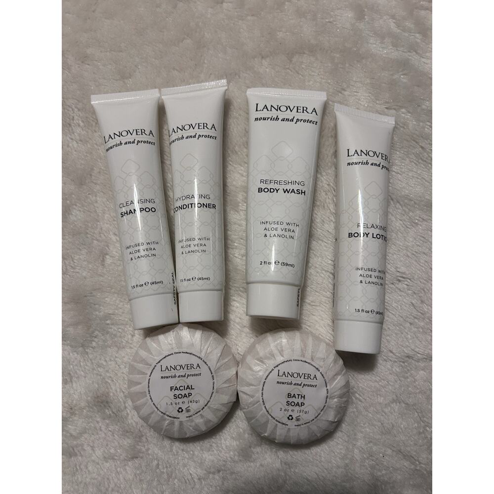 Lanovera Refreshing Body Facial Shampoo Cond Wash Total MGM Resorts Aloe New